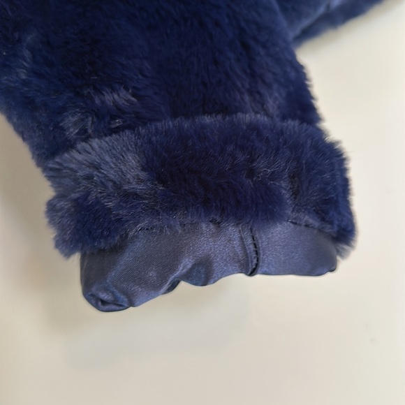 Express Faux Fur Jacket - Navy Blue - XS - Picture 12 of 16